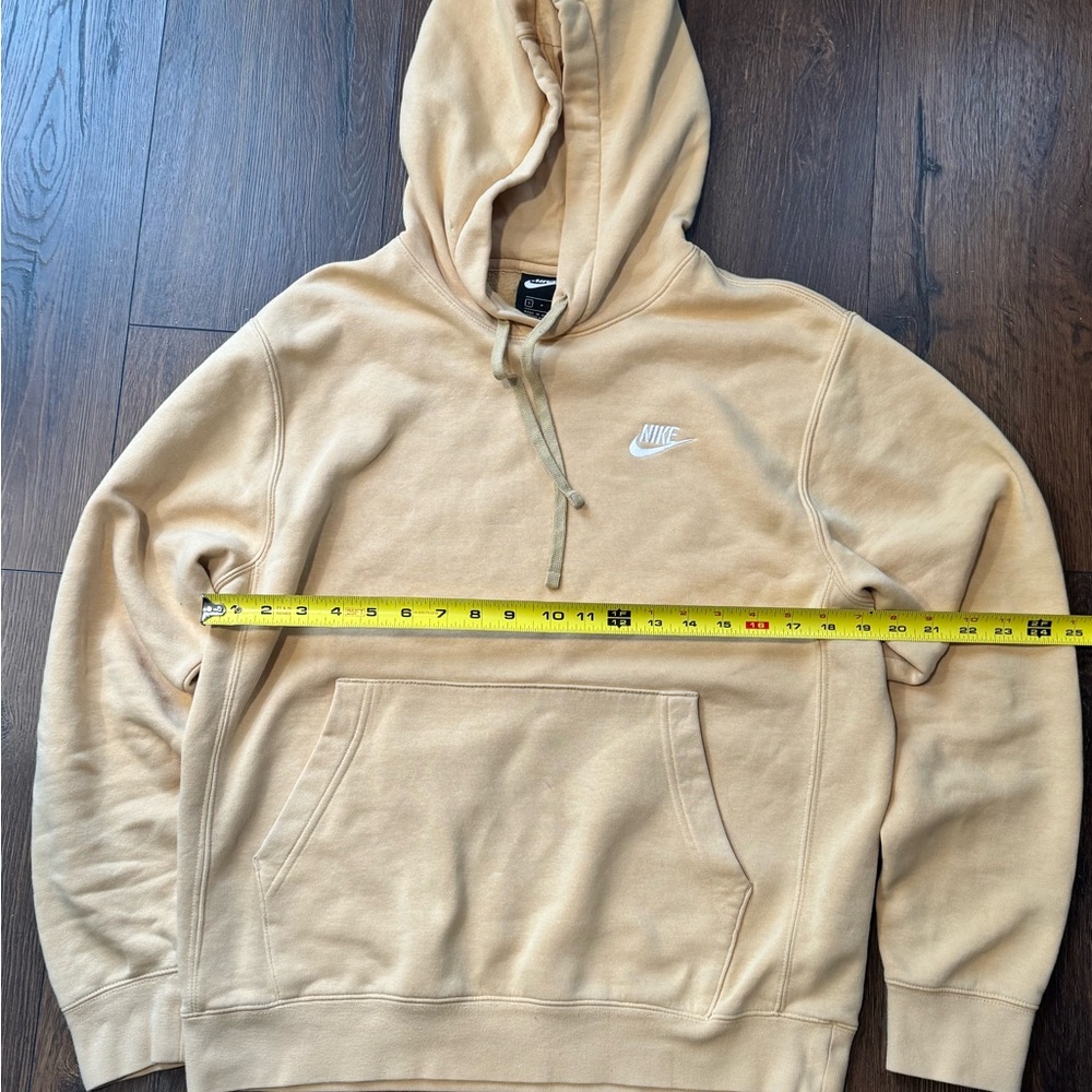 Nike Light Yellow Men's Hoodie - Picture 4 of 5